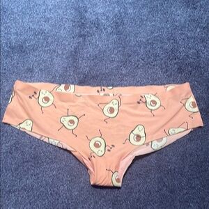 Barbella Box Avocado Lifting Print Bottoms - Peach